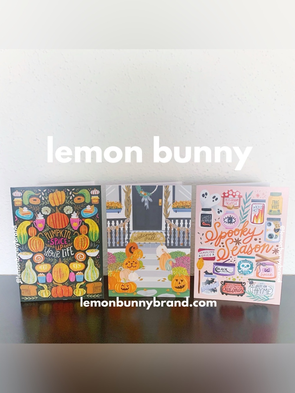 Free w/Purchase — Set of 3 Trader Joe’s Greeting Cards Welcome Fall & Halloween